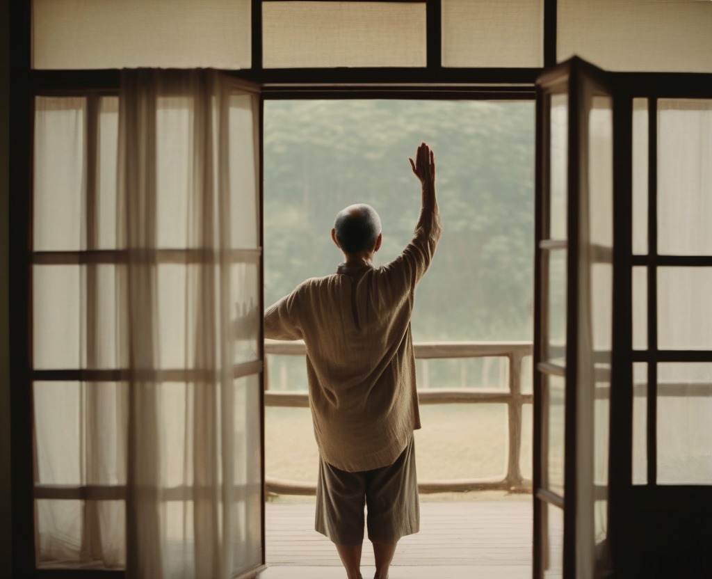 Morning practice at the window